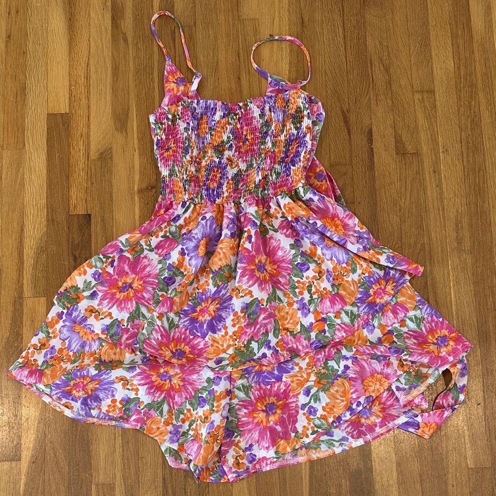 *last chance* Shein | Women’s Floral Sleeveless Romper with Tie Front - Picture 15 of 16